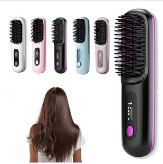 Cabello Liso en 3 Minutos - Cepillo Alisador